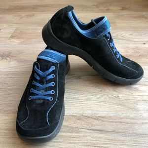 Dansko Black Leather Lace Up Slip Resistant Sneakers EUR 41